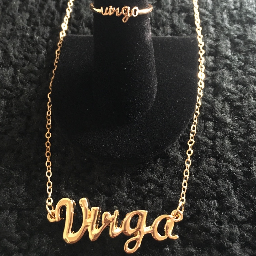 Zodiac - Virgo necklace & Ring Set